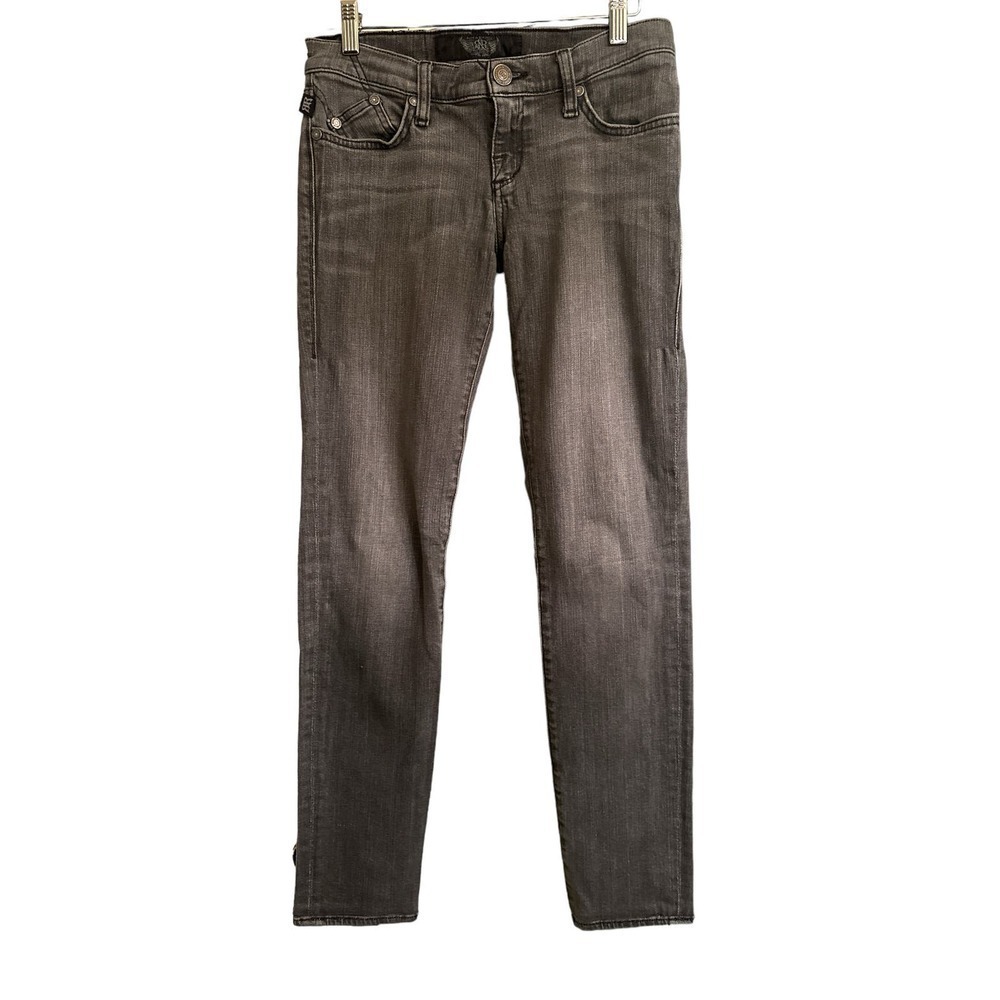 Rock & Republic Berlin Women's Low Rise Slim Fit Cotton Denim Jeans Size 26 Gray